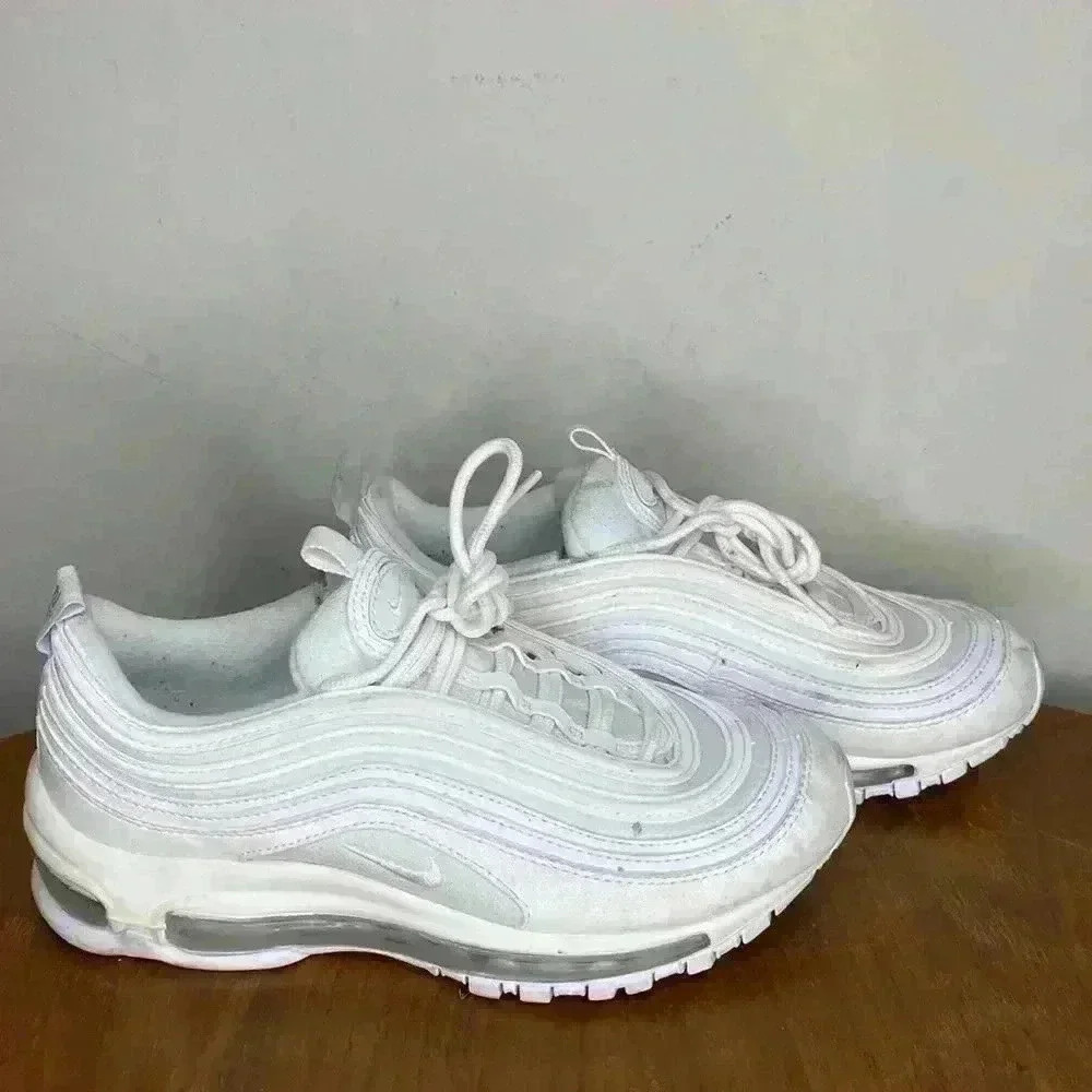 Nike Air Max 97 Triple White Youth Size US 5Y - Picture 5 of 8